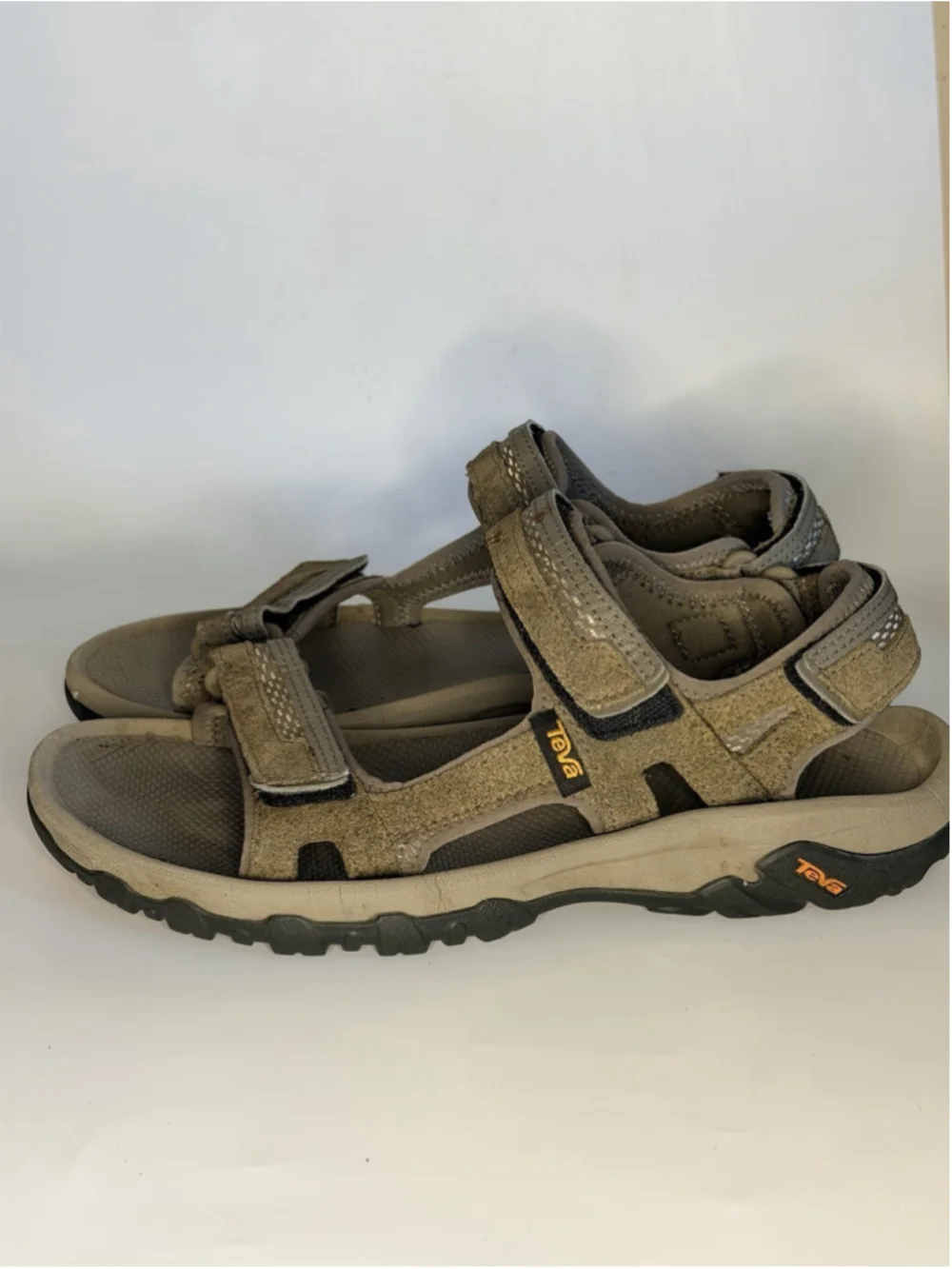 Teva Men's Hudson Bungee Cord Brown Suede Hiking Sandals 1002433 Size 9